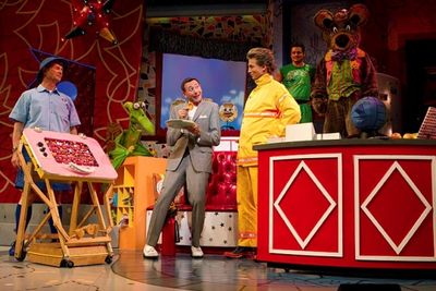 Paul Reubens as Pee-Wee Herman and Cast Photo